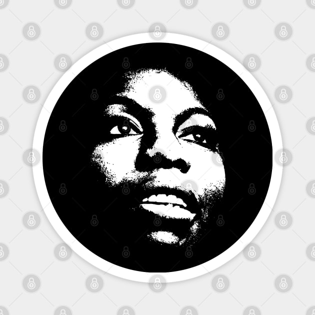 Nina Simone Magnet by UrbanLifeApparel